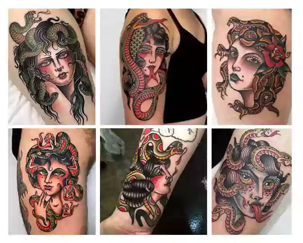 Fantasy Women Thigh Tattoo by Medusa Tattoo